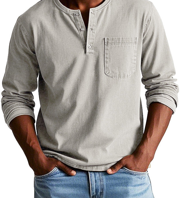 Varel | Camicia Vintage a Maniche Lunghe