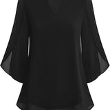 Blusa fluida con maniche a pipistrello – Eleganza e leggerezza
