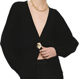 Donna - Cardigan elegante - Morbido tessuto con chiusura a bottoni - Stratificazione alla moda