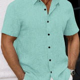 Varel | Camicia leggera a maniche corte in misto lino