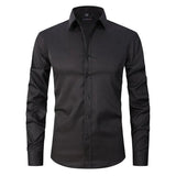 Camicia Slim Fit da Uomo – Antifreddo, Adatta per Lavoro e Uso Quotidiano