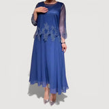 Abito Midi Scollo V per Donne – Adatto per Occasioni Festive e Uso Quotidiano