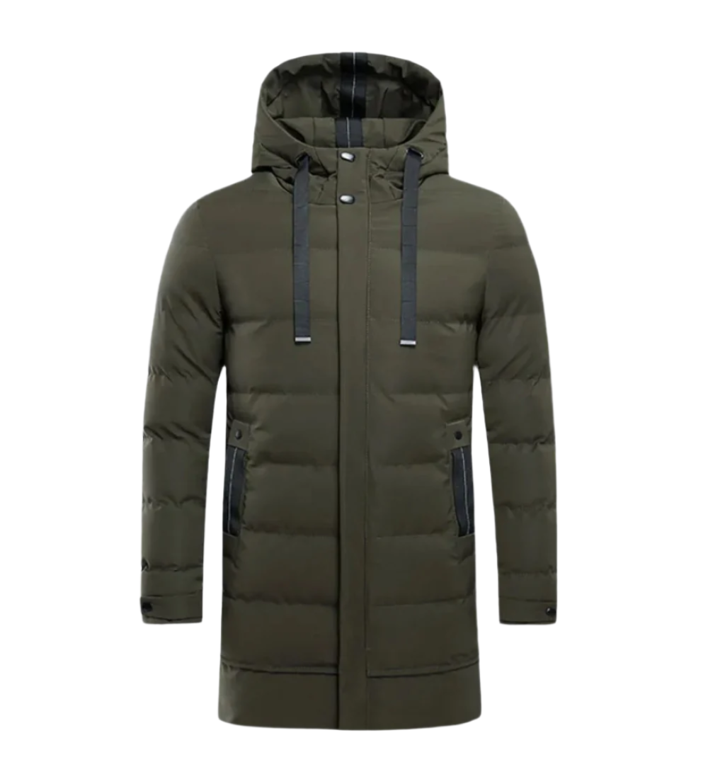 Angela™ | Piumino lungo con zip integrale
