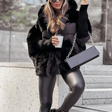 Donna - Cappotto caldo multicolore - Stile invernale