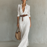 Abito chemisier lungo da donna – Linea fluida ed elegante per l’estate