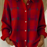 Claudia™ | Cardigan a quadri in maglia morbida