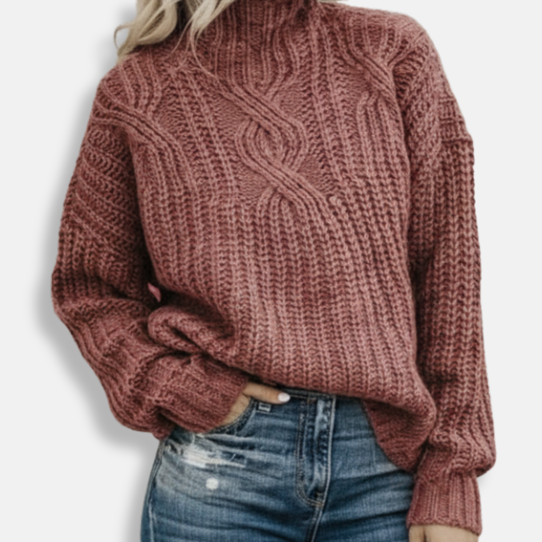 Donna - Maglione oversize - Maglia a collo alto