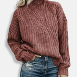 Donna - Maglione oversize - Maglia a collo alto