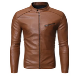 Ilaria™ | Giacca in pelle con zip frontale