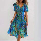 Abito Midi A-line per Donna – Adatto per Uso Casual e Quotidiano