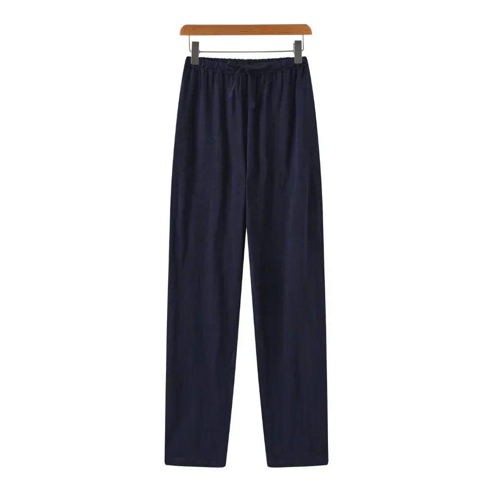 Varel | Pantaloni slim in lino