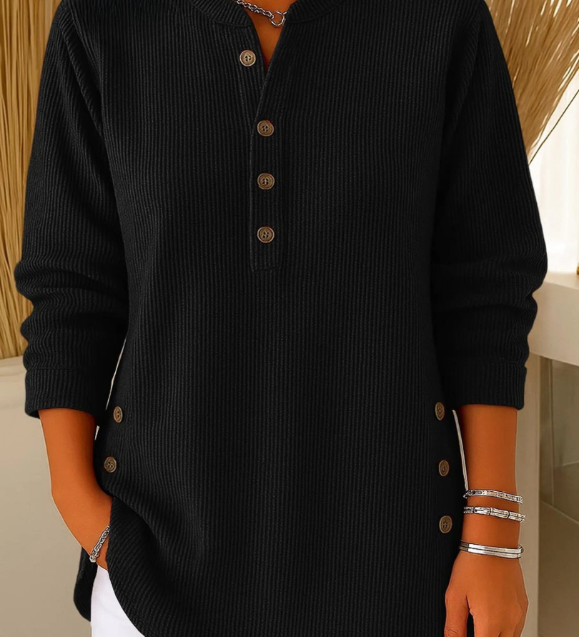 Carlotta™ | Tunica henley in maglia morbida
