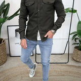 Camicia da uomo con bottoni eleganti e di qualità