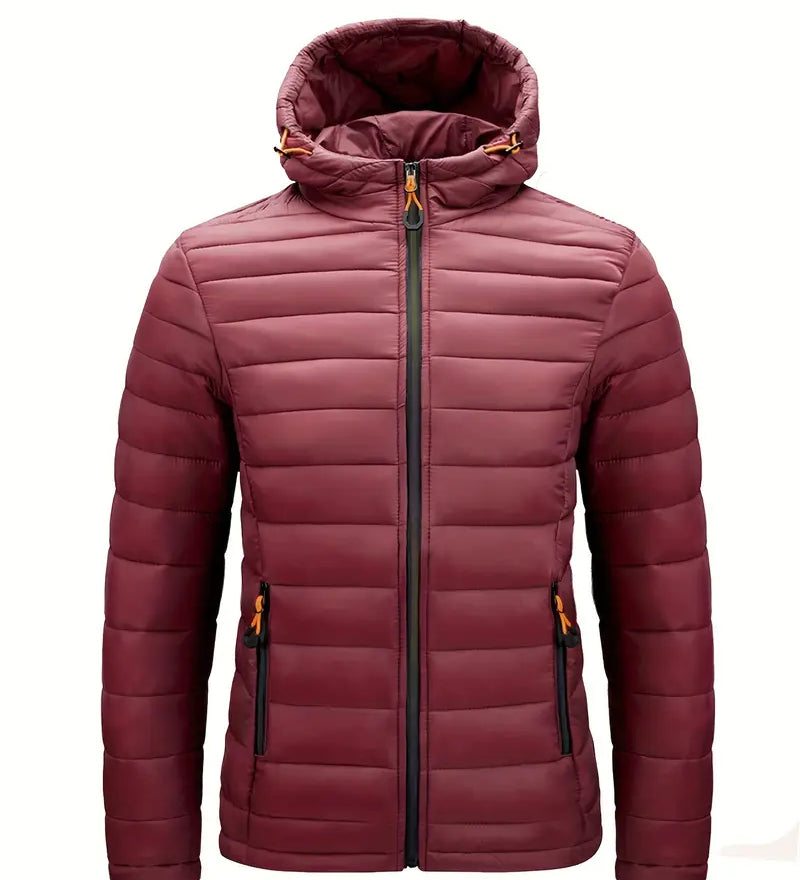 Carla™ | Piumino con cappuccio e zip frontale