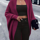 Gilet Donna Oversize in Maglia – Stile Casual Morbido da Sovrapporre