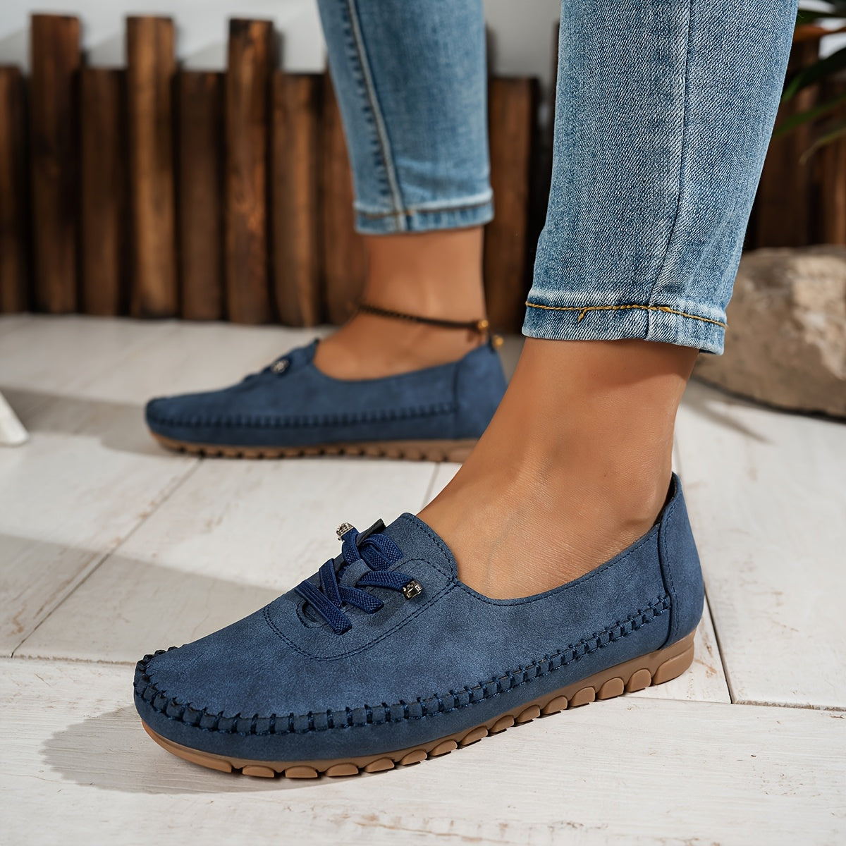 Carla™ | Mocassino comfort in camoscio