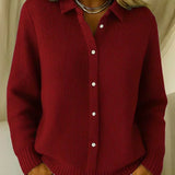 Giulia™ | Cardigan testurizzato con bottoni
