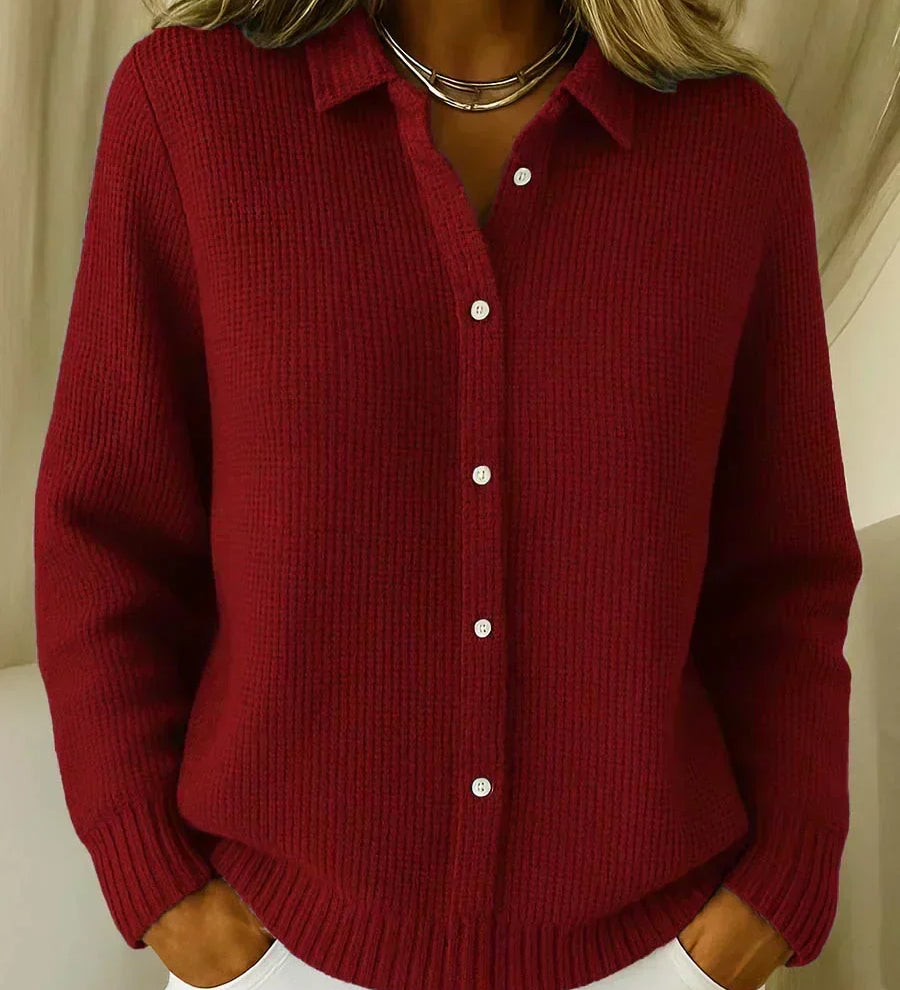 Giulia™ | Cardigan testurizzato con bottoni