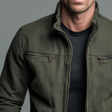 Varel | Giacca in denim dal taglio rilassato con zip