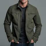 Varel | Giacca vintage in cotone con chiusura a zip
