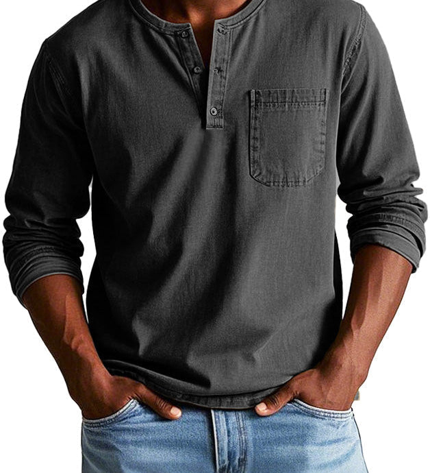 Varel | Camicia Vintage a Maniche Lunghe