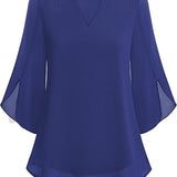 Blusa fluida con maniche a pipistrello – Eleganza e leggerezza