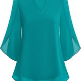 Blusa fluida con maniche a pipistrello – Eleganza e leggerezza