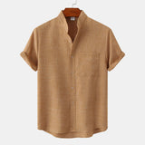 Varel | Camicia in cotone unita con bottoni