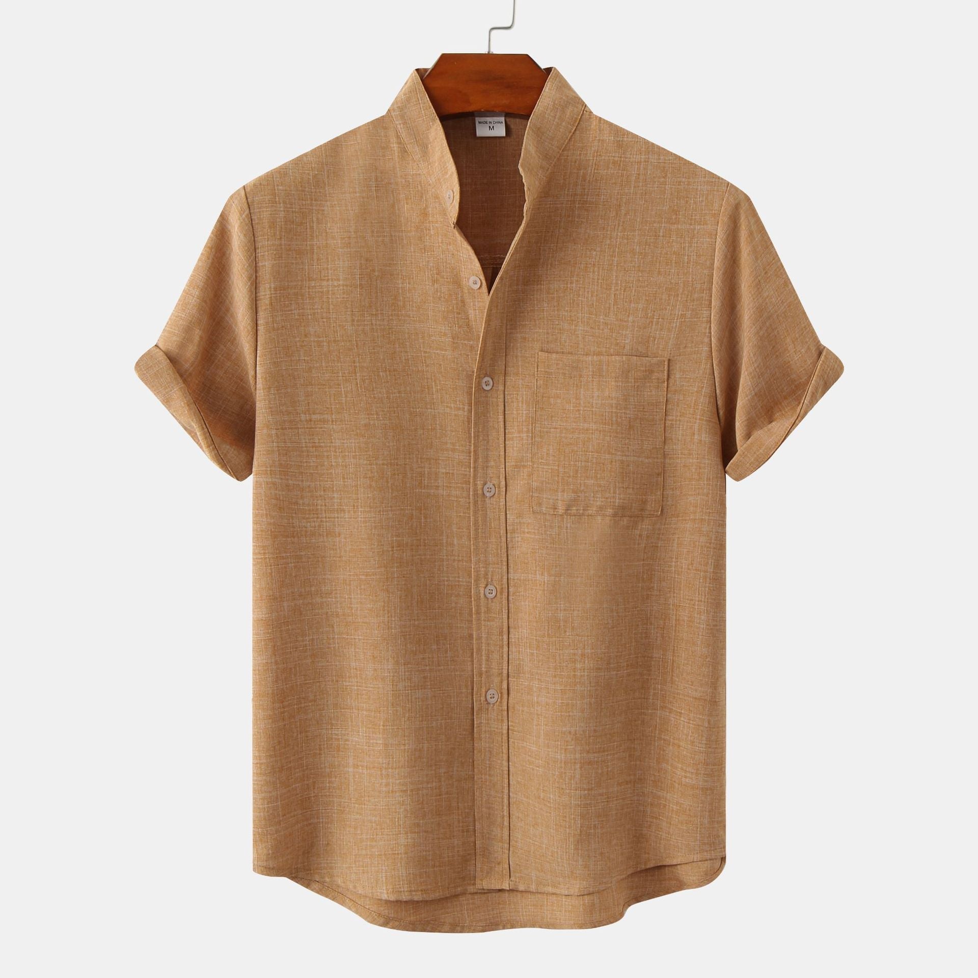 Varel | Camicia in cotone unita con bottoni