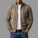Matilde™ | Giacca in camoscio sintetico con zip