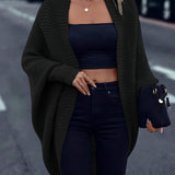 Gilet Donna Oversize in Maglia – Stile Casual Morbido da Sovrapporre