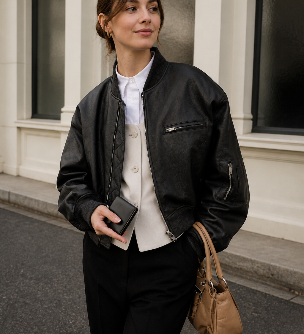 Donna - Bomber casual oversize - Vestibilità elegante