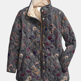 Beatrice™ | Giacca trapuntata con fiori secchi