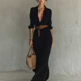 Abito chemisier lungo da donna – Linea fluida ed elegante per l’estate