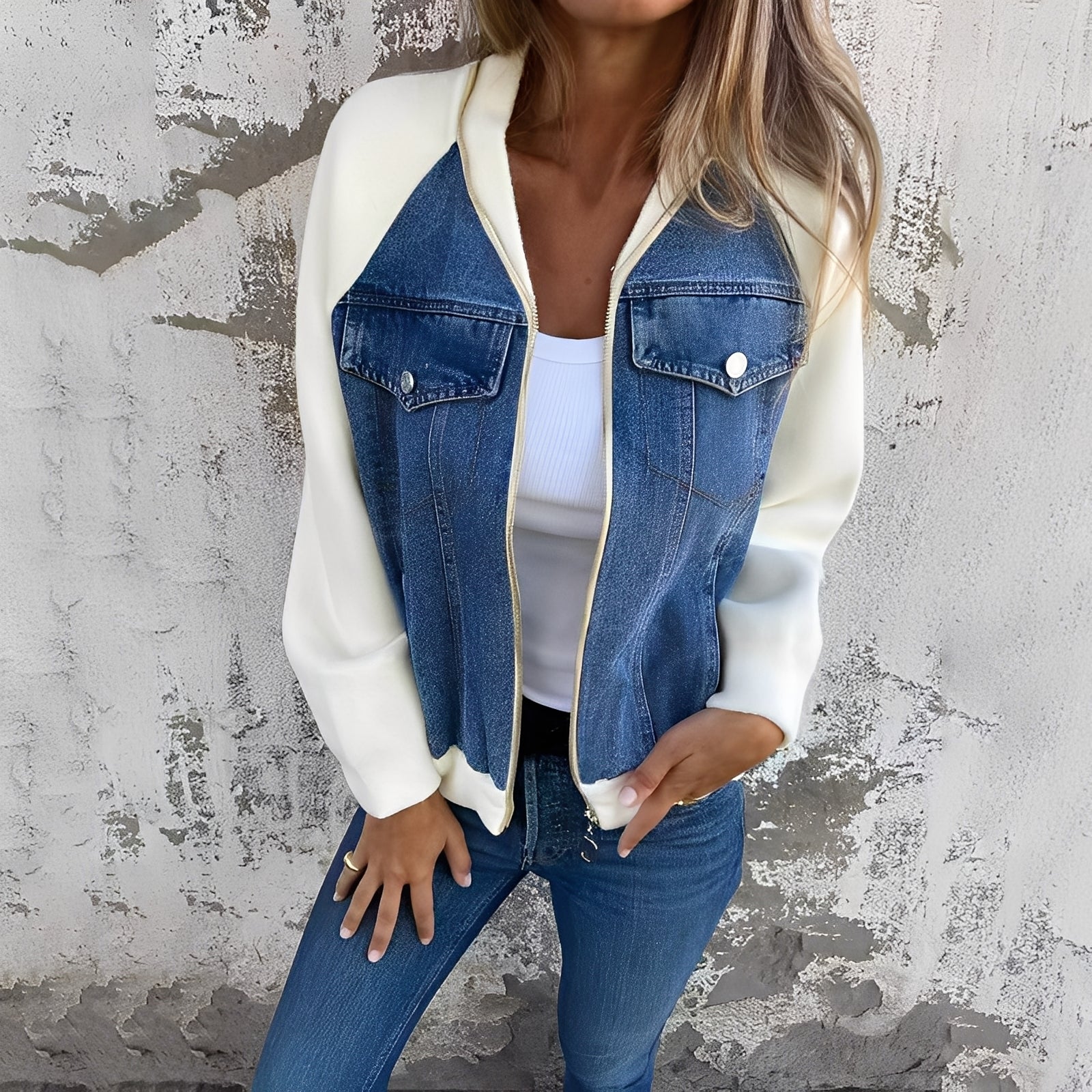 Donna - Giacca di jeans - Abbigliamento casual alla moda