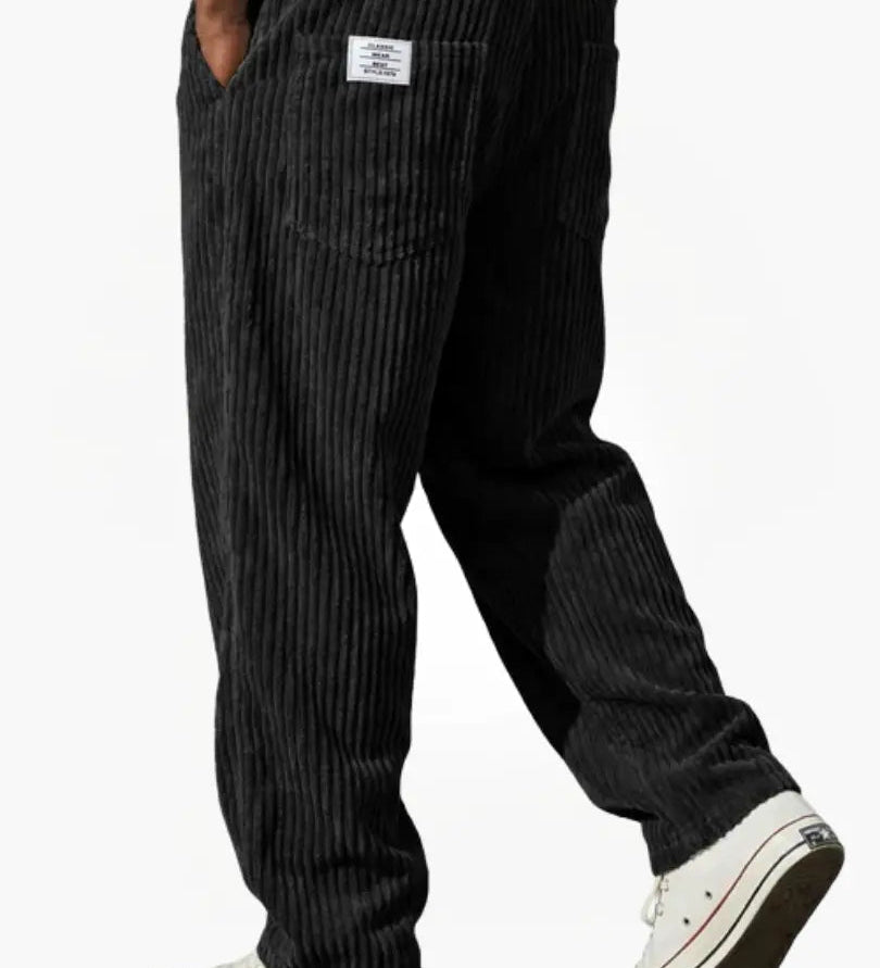 Varel | Pantaloni da uomo in velluto a coste con vita elasticizzata