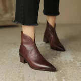 Stella™ | Stivaletto in pelle con tacco basso