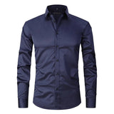 Camicia Slim Fit da Uomo – Antifreddo, Adatta per Lavoro e Uso Quotidiano