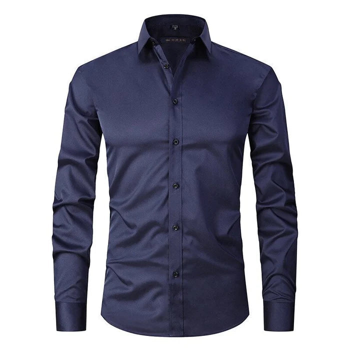 Camicia Slim Fit da Uomo – Antifreddo, Adatta per Lavoro e Uso Quotidiano