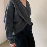 Varel | Pullover in maglia incrociata chic
