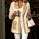 Cardigan donna patchwork denim - Caldo e originale