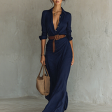 Abito chemisier lungo da donna – Linea fluida ed elegante per l’estate