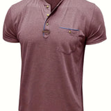 Varel | T-shirt elegante con scollo rotondo e tasca