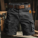 Varel | Pantaloncini cargo rétro multitasche da uomo