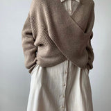 Varel | Pullover in maglia incrociata chic