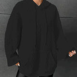 Maglione oversize con cappuccio da donna – Comodo, rilassato, con coulisse, casual, caldo, quotidiano