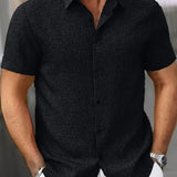 Varel | Camicia leggera a maniche corte in misto lino
