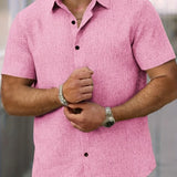Varel | Camicia leggera a maniche corte in misto lino