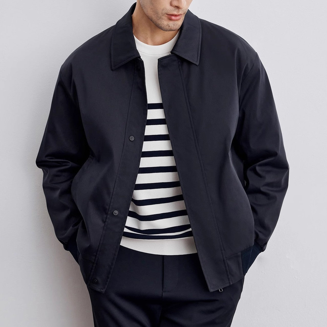 Giacca vintage casual moderna da uomo – Bomber corto retrò