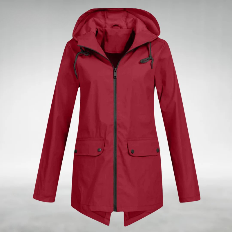 Elegante giacca impermeabile da donna